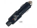 Auto Male Plug Cigarette Lighter Adapter with LED